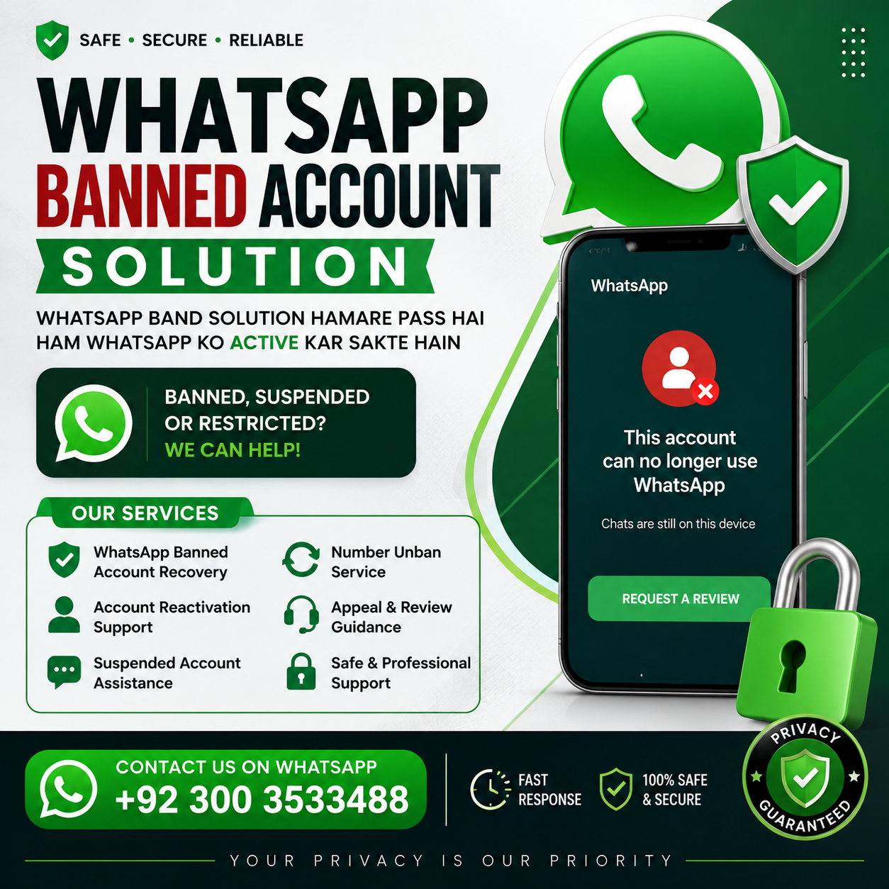 WhatsApp Banned Account Recovery Service – Get Help Restoring Your WhatsApp Account